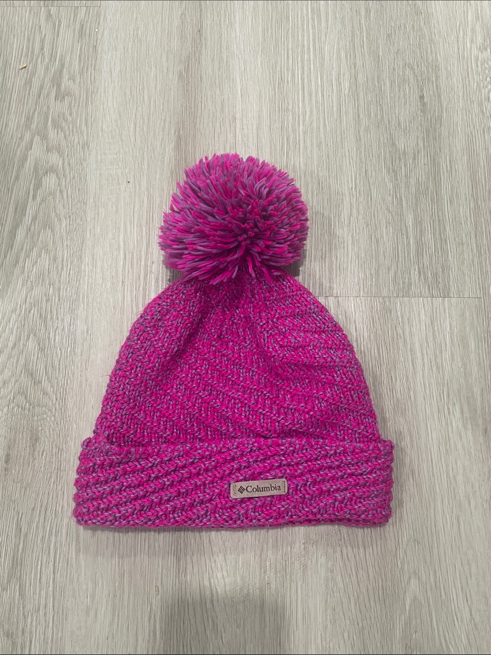 Columbia Women’s Fuchsia Knit Pom Beanie